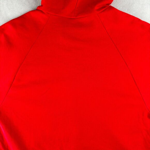 American Apparel Hoodie Mens M Bright Red California Fleece Full Zip Sweatshirt - Picture 5 of 10